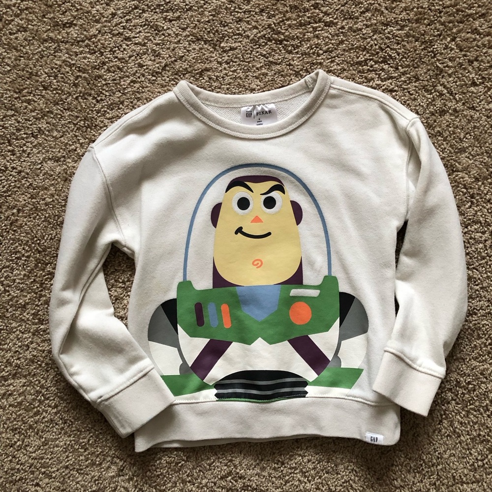 Gap 4T Boys Toy Story Buzz Lightyear Crewneck Sweatshirt
